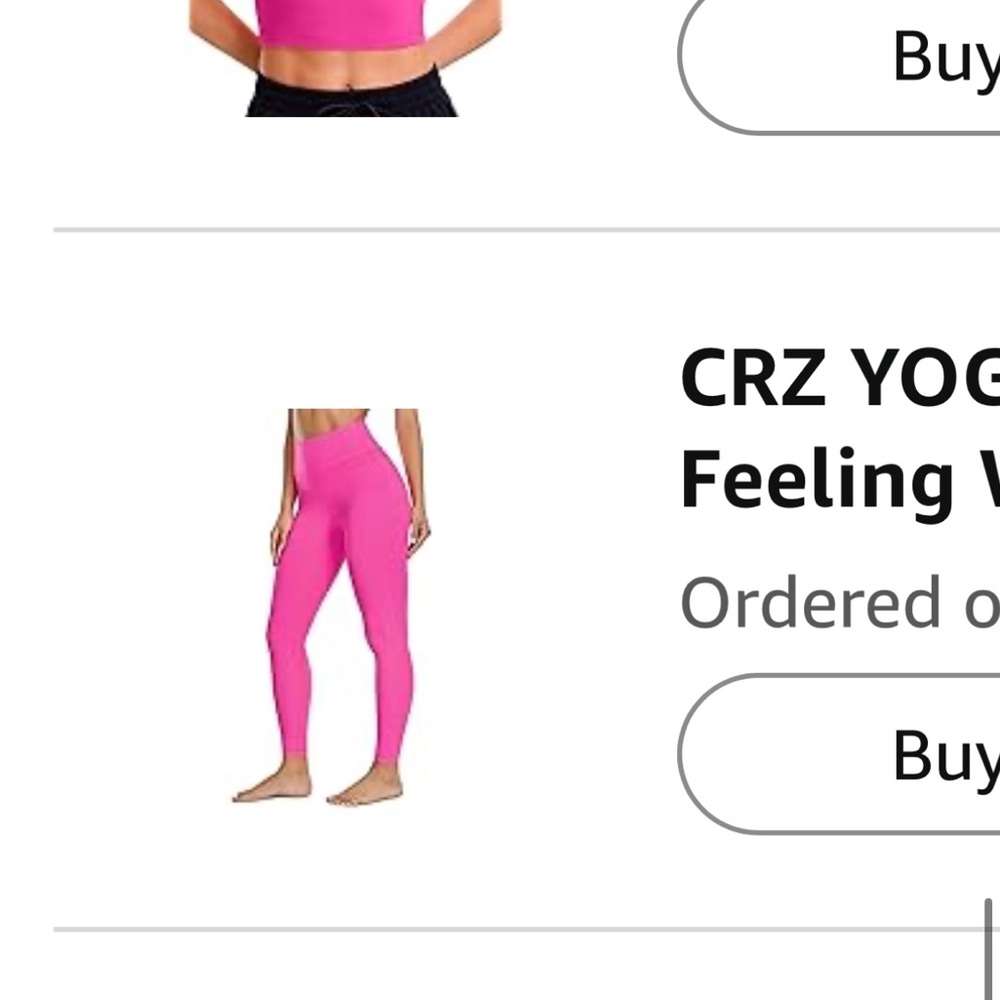 CRZ YOGA Hot Pink High-Waist Leggings